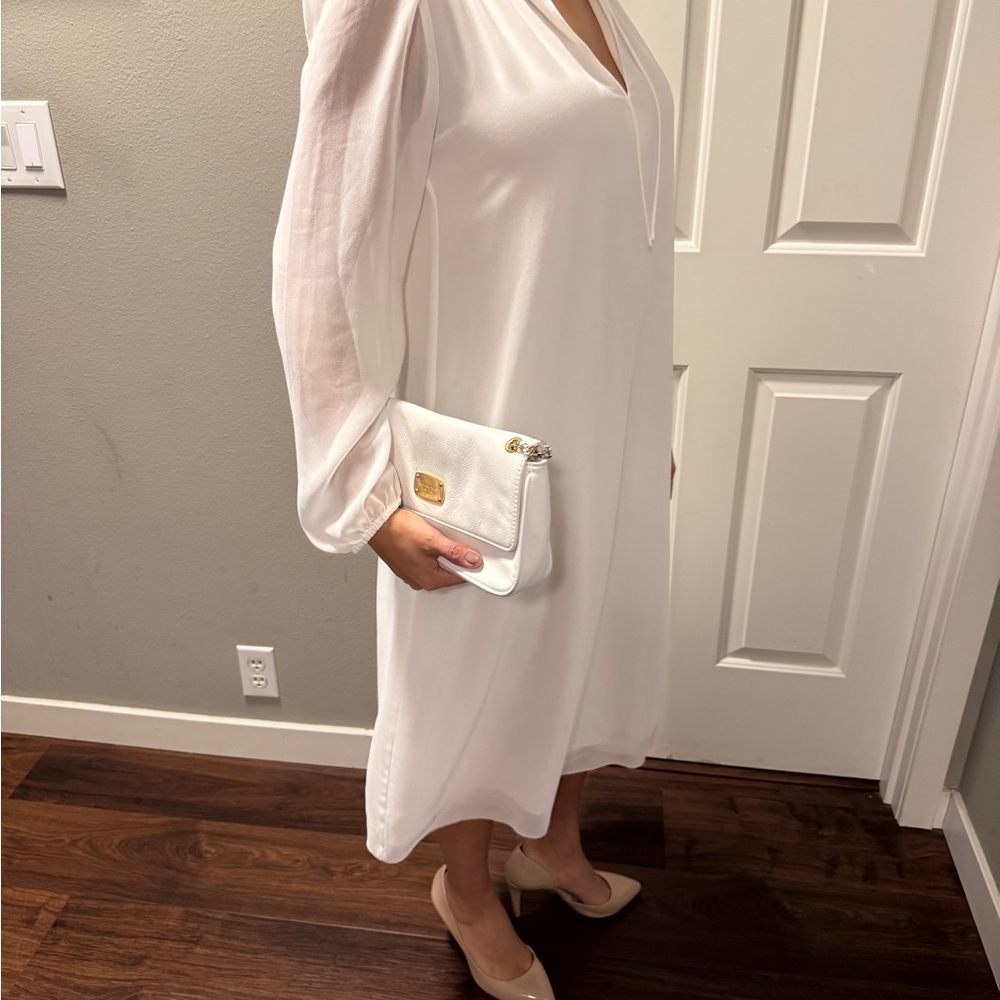 Elegant White Women's Dress